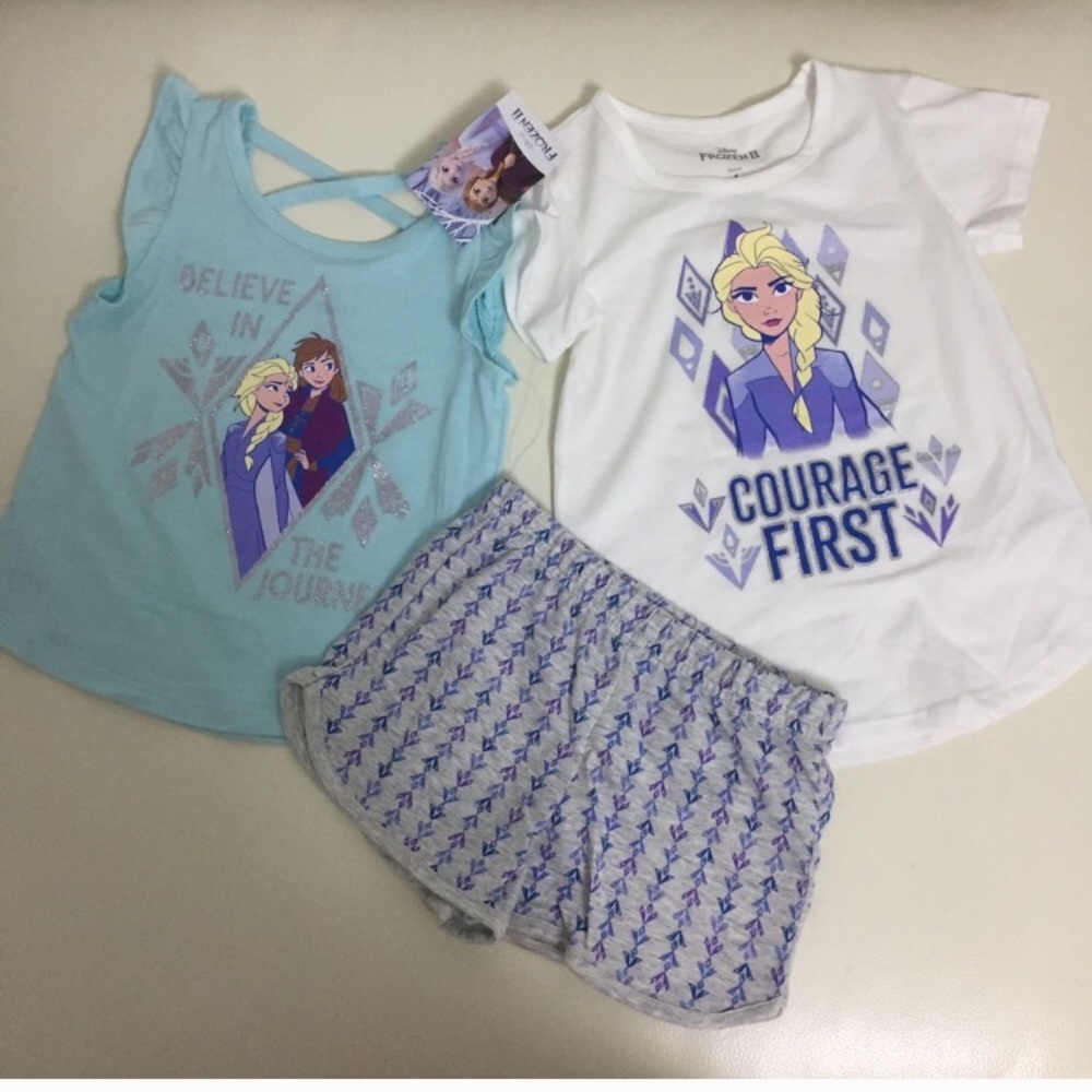 Disney Frozen Elsa 3-pieces shorts set - Picture 1 of 5